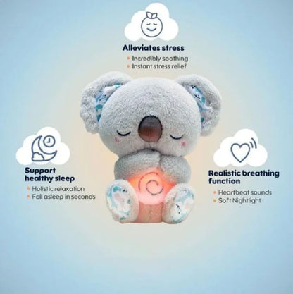 Calming Koala Sleep Buddy: Plush Toy with Soothing Lights for Kids & Babies