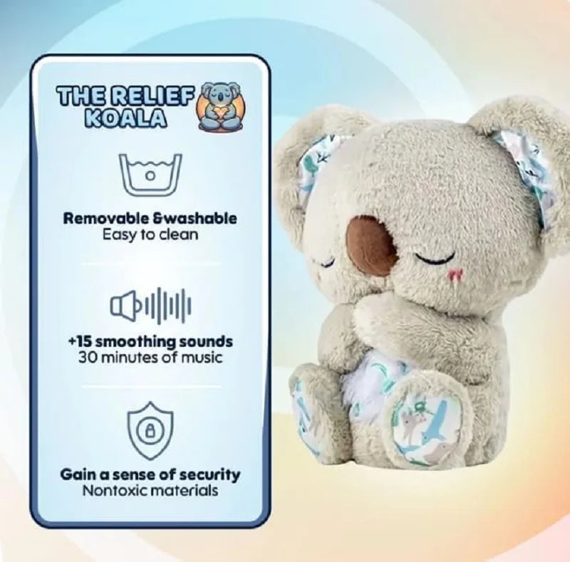 Calming Koala Sleep Buddy: Plush Toy with Soothing Lights for Kids & Babies